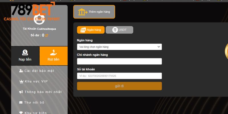 Rút tiền 789bet 2 Các bước rút tiền 789bet chi tiết nhất cho tân thủ