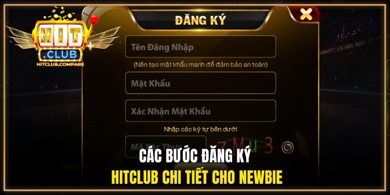 Các bước đăng ký HITCLUB chi tiết cho newbie