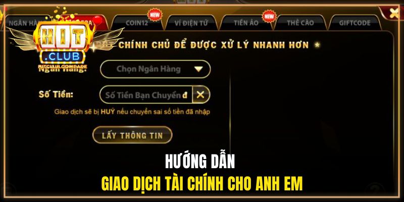 Hướng dẫn giao dịch tài chính cho anh em